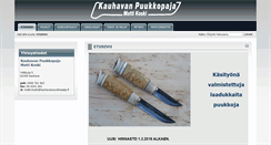Desktop Screenshot of kauhavanpuukkopaja.fi