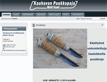 Tablet Screenshot of kauhavanpuukkopaja.fi
